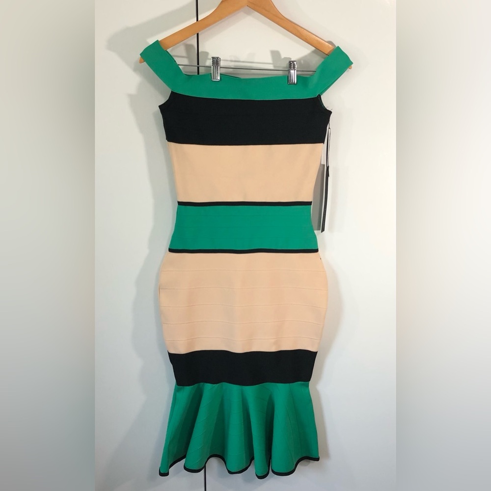 NWT- Mad For Love Bodycon Midi Dress. Sz M